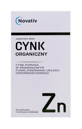 Novativ Cynk organiczny 60 kaps.