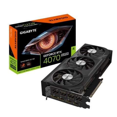 Karta graficzna GIGABYTE GeForce RTX 4070 SUPER Windforce 12GB GDDR6X (GV-N407SWF3OC-12G)