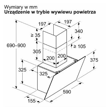 Okap BOSCH DWK65DK20 (WYPRZEDAŻ)