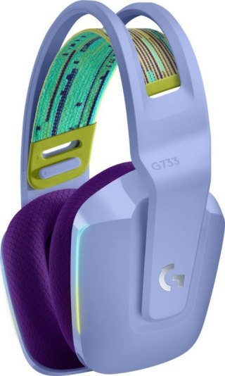 Słuchawki bezprzewodowe LOGITECH G733 Lightspeed Fioletowy (Fioletowy)