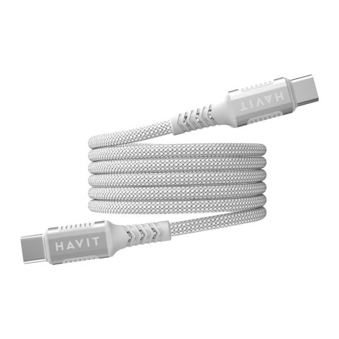 Kabel magnetyczny Havit Typ C-Typ C CB6297 (biały)