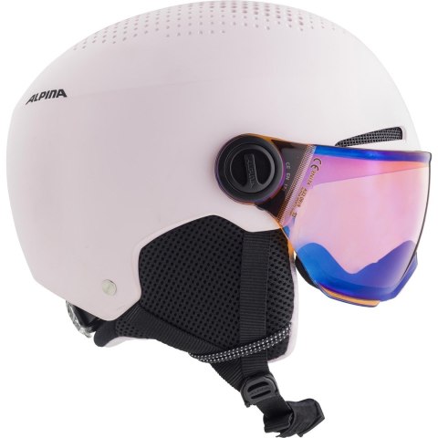 Kask narciarski ALPINA ZUPO VISOR Q-LITE ROSE 51-55