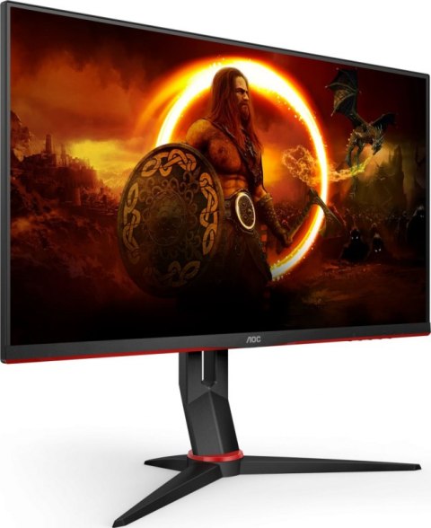 Monitor AOC Q27G2S/EU (27" /IPS /165Hz /2560 x 1440 /Czarno-czerwony)