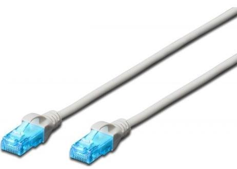 DIGITUS Cat5e U/UTP 0.5 m Szary 0.5 Patchcord