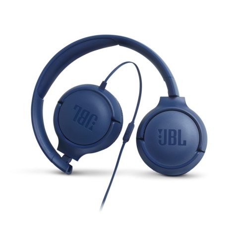 Słuchawki z mikrofonem Na głowę JBL Tune 500 Niebieski (3.5 mm minijack wtyk/Niebieski)