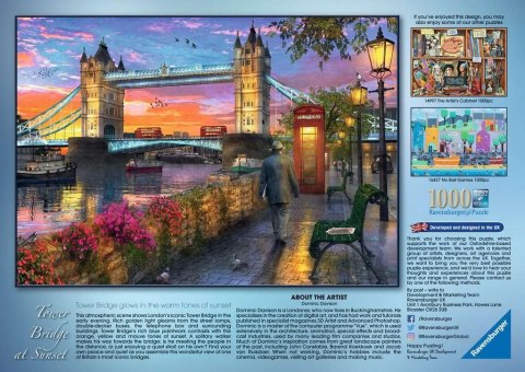 Puzzle 1000 elementów Zachód słońca nad Tower Bridge