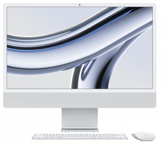 IMac 24 cale: M3 8/10, 8GB, 256GB SSD - Srebrny