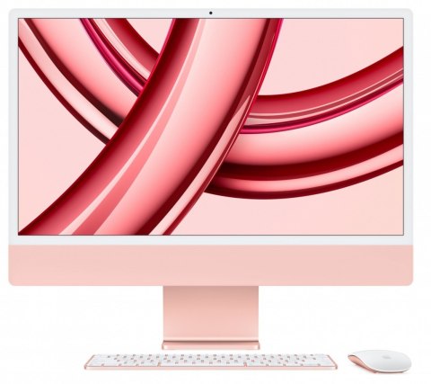 IMac 24 cale: M3 8/10, 8GB, 512GB SSD - Różowy