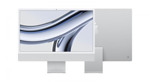 IMac 24 cale: M3 8/10, 8GB, 512GB SSD - Srebrny