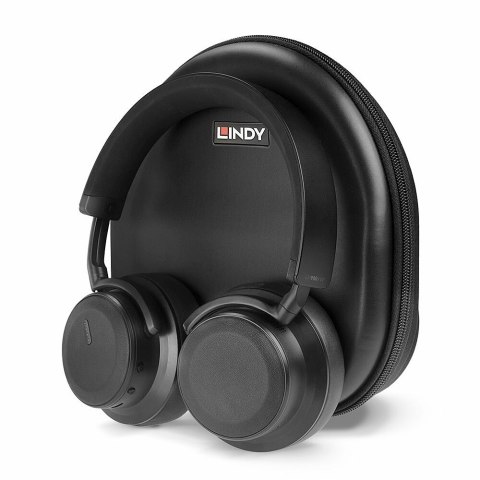 Lindy LH900XW Zestaw słuchawkowy Przewodowy i Bezprzewodowy Opaska na głowę Połączenia/muzyka USB Type-C Bluetooth Czarny