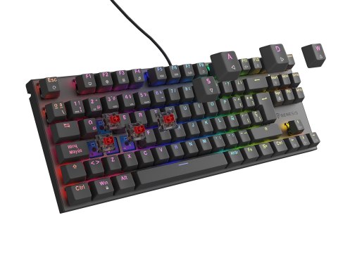 GENESIS THOR 303 TKL klawiatura Gaming USB QWERTY US English Czarny