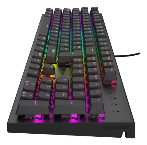 GENESIS Thor 303 klawiatura Gaming USB QWERTZ Niemiecki Czarny