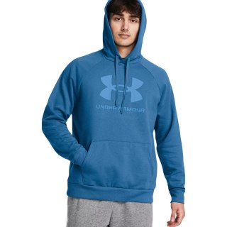 Bluza męska Under Armour Rival Fleece Logo HD niebieska 1379758 406 2XL