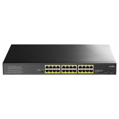 Cudy GS1028PS2 łącza sieciowe Gigabit Ethernet (10/100/1000) Obsługa PoE Czarny