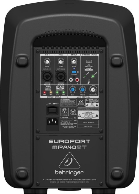 Behringer Europort MPA40BT 2-drożny