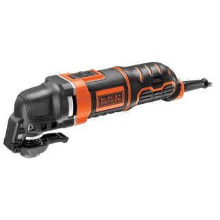 Black & Decker MT300KA-QS oscylujące narzędzie wielofunkcyjne Czarny, Pomarańczowy 300 W 10000 OPM