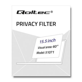 Qoltec 51071 filtr do ekranu 39,4 cm (15.5")