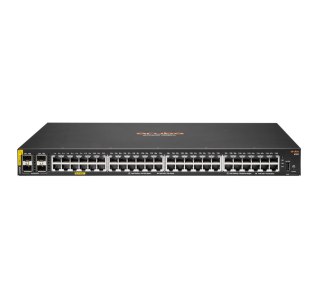 Aruba 6100 48G Class4 PoE 4SFP+ 370W Zarządzany L3 Gigabit Ethernet (10/100/1000) Obsługa PoE 1U Czarny