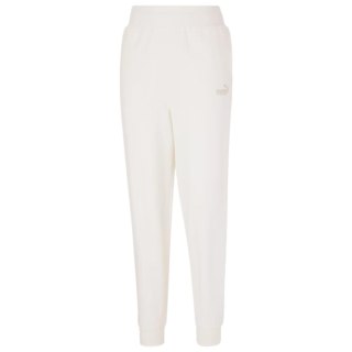 Spodnie damskie Puma ESS+ Embroidery High-Waist Pants FL kremowe 670007 99 L