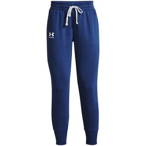 Spodnie damskie Under Armour Rival Fleece Joggers niebieskie 1356416 404 M