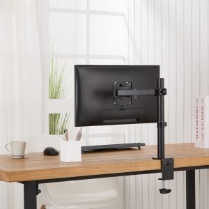 Maclean MC-883 uchwyt / stojak do monitorów 81,3 cm (32") Zacisk Czarny