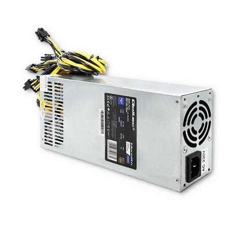 Qoltec 50177 Zasilacz PCI-E Smart 1600W | 80 Plus Gold - Data mining