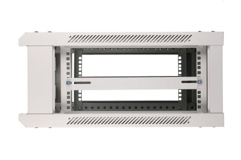 Szafka wisząca rack 4U 600x600 szara szklane drzwi