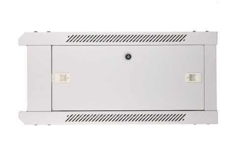 Szafka wisząca rack 4U 600x600 szara szklane drzwi