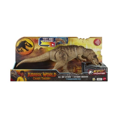 Figurka Mattel Jurassic World T-Rex Totalny atak HXF53 WB2