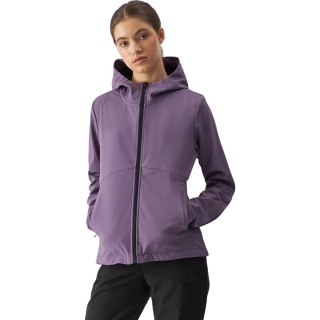 Kurtka damska softshell 4F F285 ciemny fiolet 4FWAW24TSOFF285 50S L