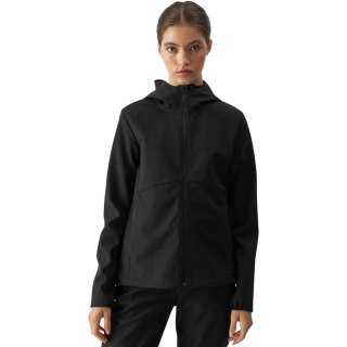 Kurtka damska softshell 4F F285 głęboka czerń 4FWAW24TSOFF285 20S L