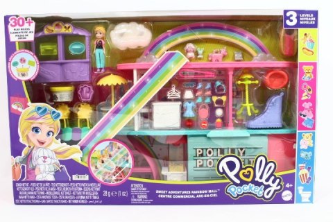 Polly Pocket Tęczowe Centrum Handlowe Zestaw z lalką HHX78