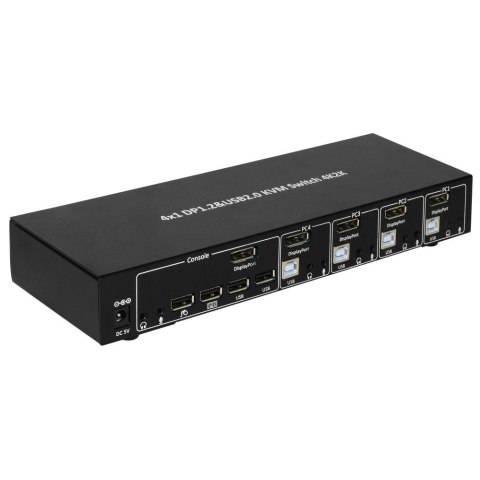 TECHLY PRZEŁĄCZNIK KVM DISPLAYPORT/USB 4X1 4K*30HZ