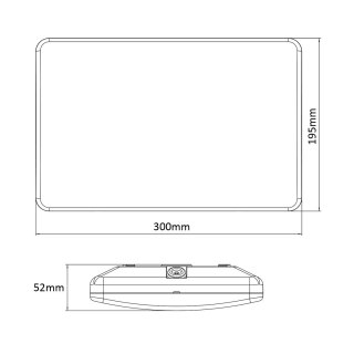 MACLEAN LAMPA LED, NUMER DOMU Z CZUJNIKIEM ZMIERZCHOWYM 950LM 12W IP65 ODPORNA NA PROMIENIOWANIE SŁONECZNE MCE292 W