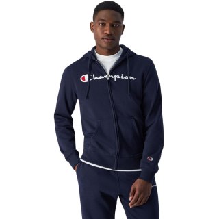 Bluza męska Champion Full Zip Hoodie granatowa 220255 BS501 S