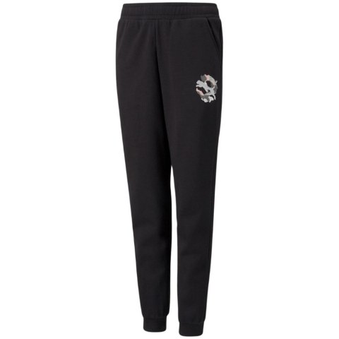 Spodnie dla dzieci Puma Alpha Sweatpants FL czarne 589235 01 116cm