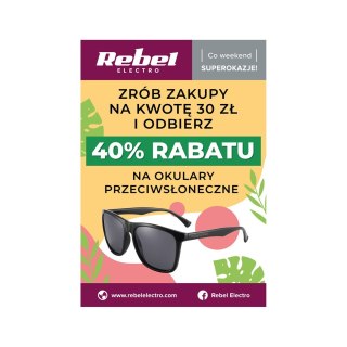 Plakat Rebel Electro - Promocja na okulary