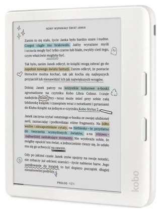 Czytnik e-Book KOBO Libra Colour Biały N428-KU-WH-K-CK (Biały)