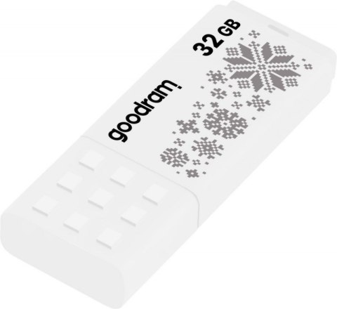 Pendrive GOODRAM UME2 32GB USB 2.0 Winter (32 GB /USB 2.0 /Biały z wzorem )