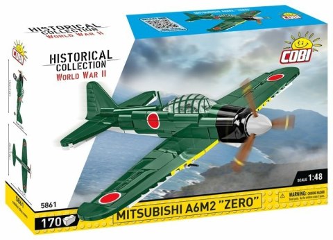 COBI 5861 Historical Collection WWII Mitsubishi A6M2 Zero 170 klocków