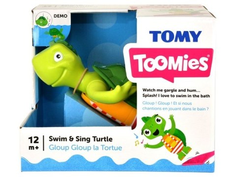 Tomy Toomies Swim n Sing Turtle Zwierzątko do kąpieli Wielobarwny