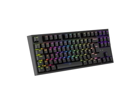 KLAWIATURA DLA GRACZY GENESIS THOR 404 TKL DE PODŚWIETLENIE RGB MECHANICZNA CZARNA KAILH BOX BROWN