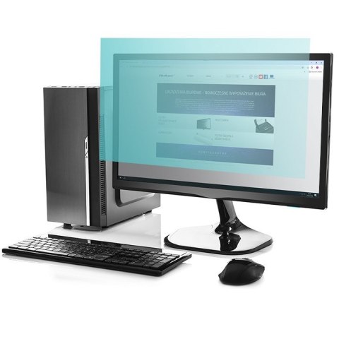 Qoltec Filtr światła niebieskiego 27" | 16:9 | Ochrona wzroku | Anti Glare | Matowy | na monitor