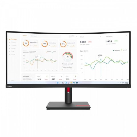 Monitor 34.0 ThinkVision T34w-30 WLED LCD 63D4ZAT1EU