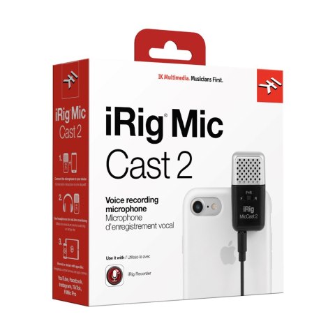 IK iRig Mic Cast 2 - Mikrofon pojemn. iOS/Android