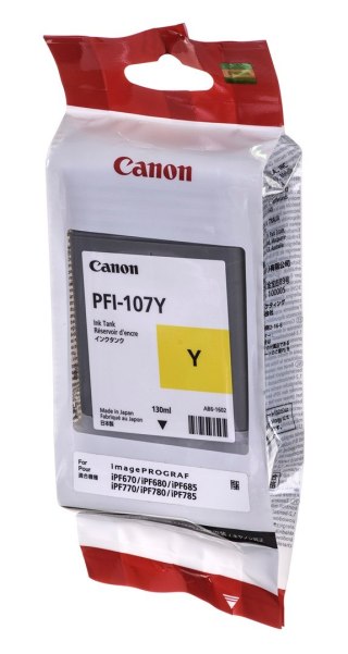 Canon PFI-107Y Oryginalny Żółty 1 szt.