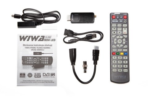 Tuner TV H.265 MINI LED DVB-T/DVB-T2 H.265 HD