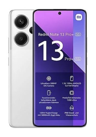 Xiaomi Redmi Note 13 Pro+ 5G Dual Sim 8GB RAM 256GB - Biały