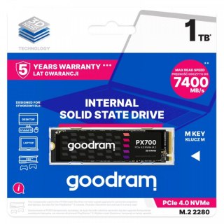 Dysk SSD GOODRAM PX700 1 TB (M.2 2280″ /1 TB /PCI Express /7400MB/s /6500MB/s)