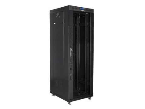 LANBERG SZAFA STOJĄCA RACK 19" 37U 600x800 CZARNA drzwi szklane